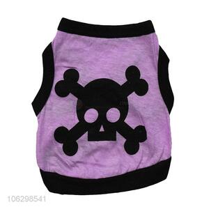 High Quality Skull Pattern Cotton Vest For Pet