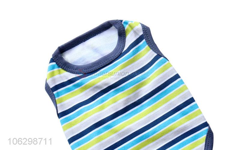 Fashion Pet Dog Cotton Stripe Tank Top