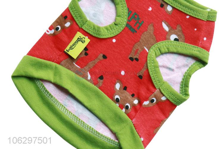 Cartoon Printing Pet Clothes Dog Waistcoat