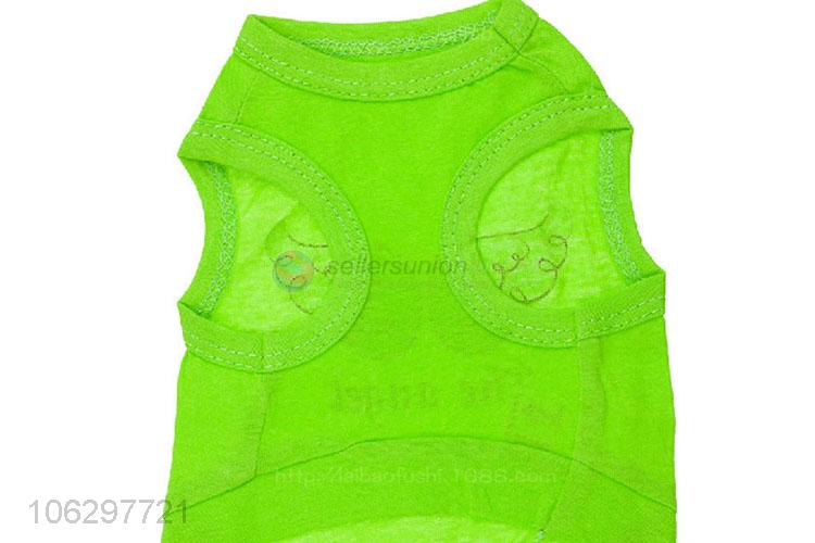 New Design Green Pet Clothes Fashion Dog Coat