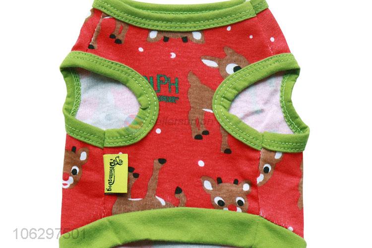 Cartoon Printing Pet Clothes Dog Waistcoat