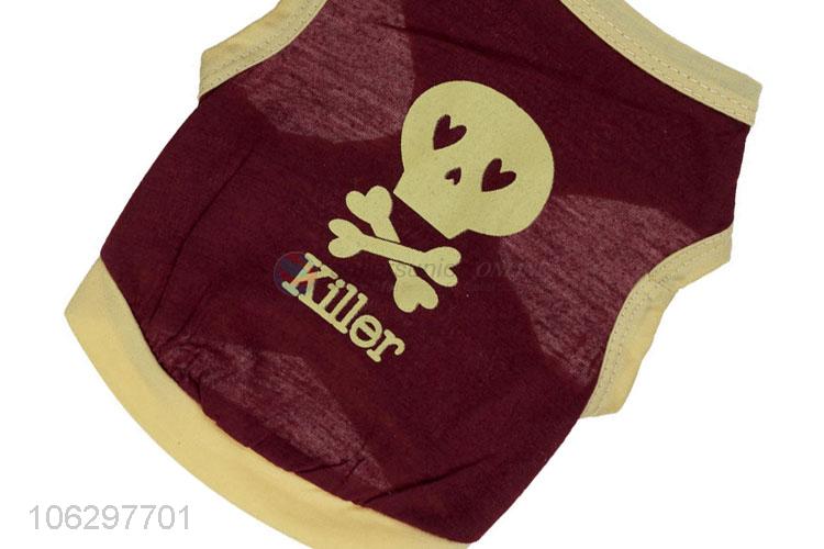 Custom Skull Pattern Pet Clothes For Dog