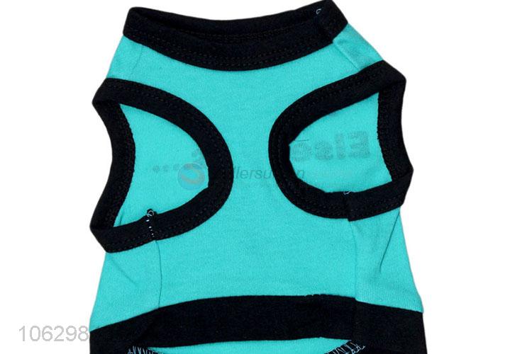 Good Quality Cotton Vest With Paw Pattern For Pet