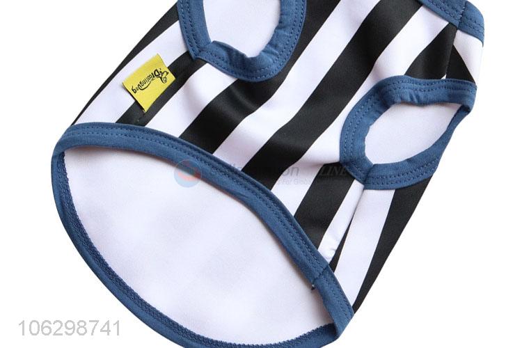 Fashion Cotton Stripe Pet Vest Dog Tank Top