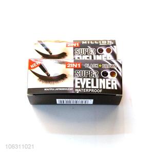 High Quality Super Waterproof 2 In 1 Eyeliner