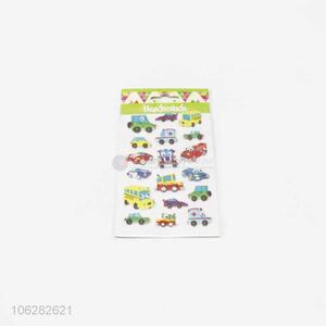 Customized 3D puffy car pvc stickers for children