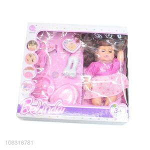 Good quality beautiful baby girl doll set toys