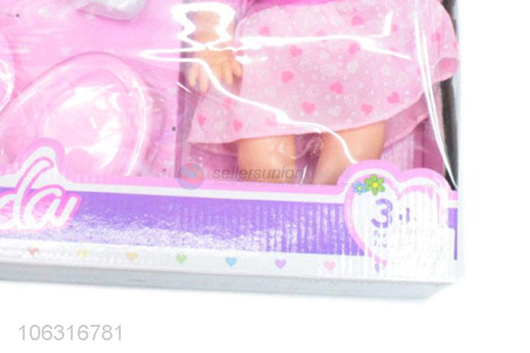 Good quality beautiful baby girl doll set toys