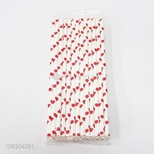 New Design Food Grade 25PCS Disposable Drinking Paper Straw