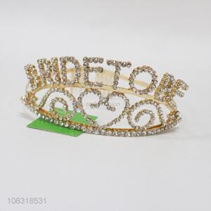 Hot Sale Fashion Tiaraa Alloy Crown With Diamond