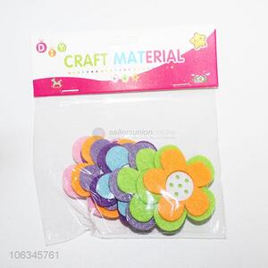 Wholesale 5 Pieces Flower Shape Non-Woven Decoration Crafts