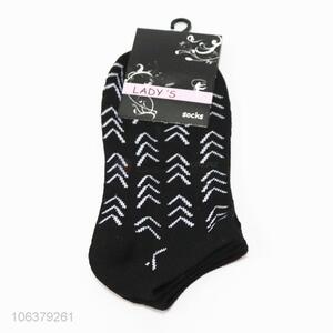 Good quality fashion women jacquard ankle socks