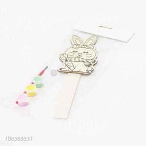 New arrival children educational rabbit shaped board handmade coloring board