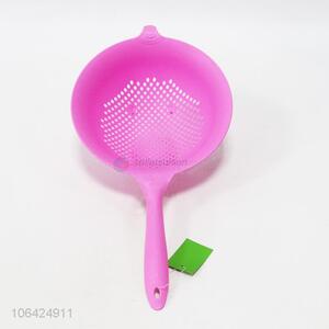 Wholesale colored plastic colander basket strainer with with handle