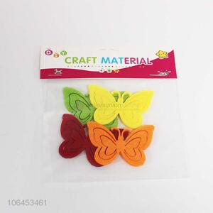 Hot style butterfly shape felt stickers clothing accessories