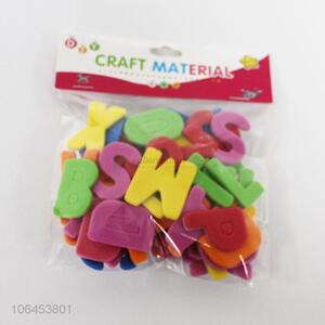 OEM factory alphabet shaped EVA sticker for kids