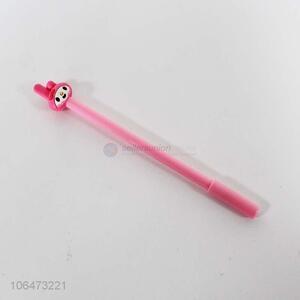 China supplier cartoon rabbit design plastic gel ink pen