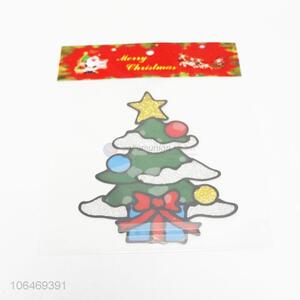 Good Sale Christmas Tree Pattern PVC Window Sticker