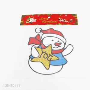 Cartoon Design Fashion Christmas Window Sticker