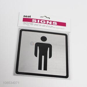 China supplier custom aluminum toilet sign plate