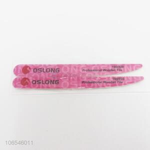 Top quality 2pc colorful sponge double sided finger nail file