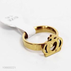 Custom Gold Alloy Finger Ring Fashion Jewelry