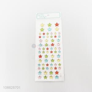 Most popular colorful star epoxy gel stickers crystal stickers