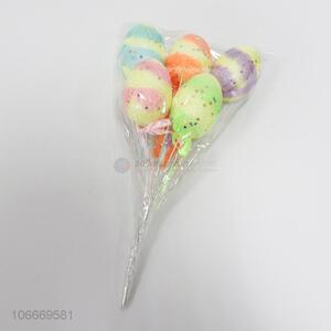 Wholesale custom Easter foam egg picks stuffed egg picks