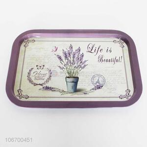 Fashion Printing Tinplate Tray Service Tray