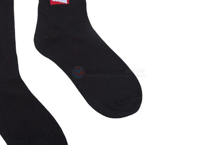 Custom Cotton Sport Men Sock Mid Calf Socks Comfortable Men Socks