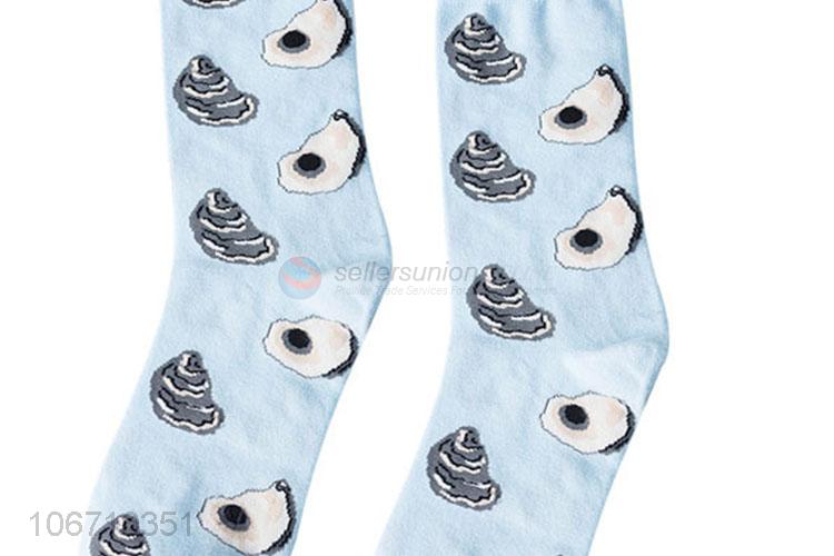 Fashion Design Cute Catoon Pattern Men'S Mid-Calf Cotton Socks