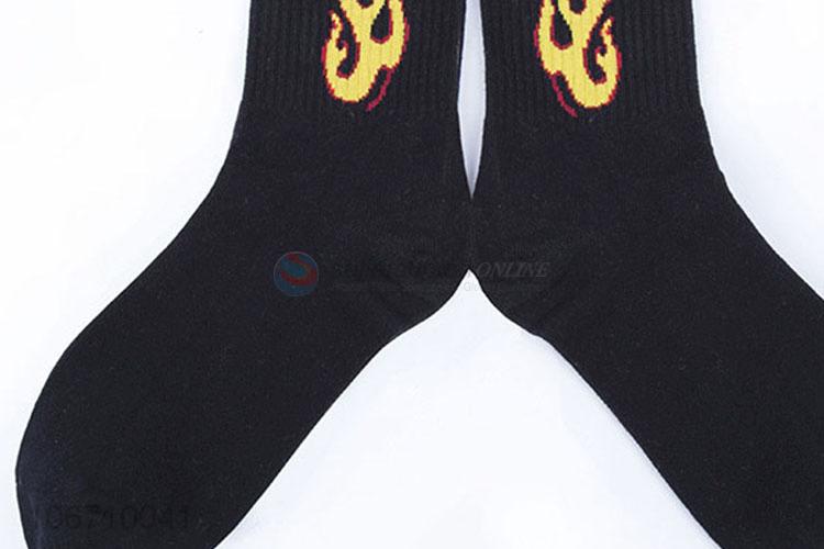 New Design Men Mid-Calf Length Sock Cotton Socks