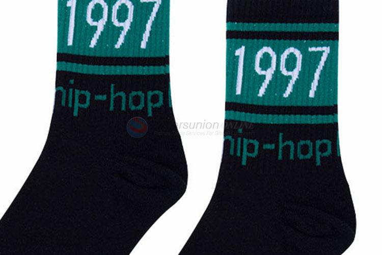 New Fashion Design Men Socks Mid-Calf Length Cotton Sock