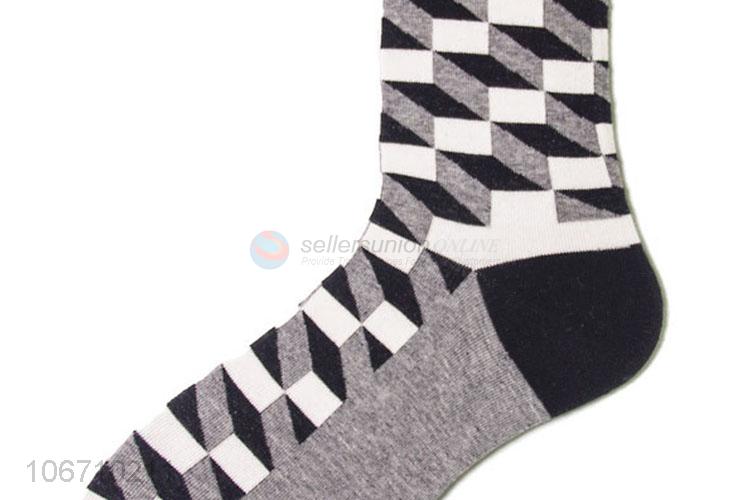 Wholesale Breathable Mid-Calf Length Sock Men Cotton Socks