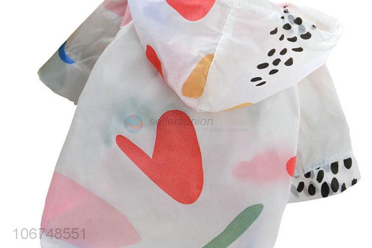 Wholesale Cute Heart Pattern Dog Supplies Dog Apparel Pet Clothes