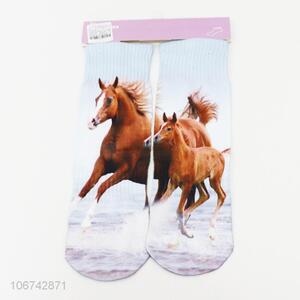 Cheap sublimamtion printing digital printing socks women adult socks