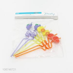 Fashion Style 6 Pieces Decorative Modelling Straw