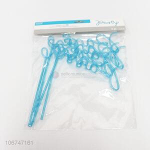 Custom 5 Pieces Colorful Fashion Modelling Straw