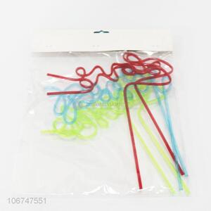 New Design 6 Pieces Fashion Modelling Colorful Straw