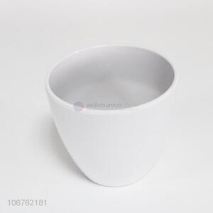 Competitive Price Garden Decoration White Melamine Flowerpot