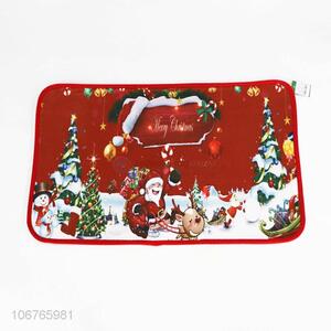 Good Sale Christmas Series Color Printing Floor Mat