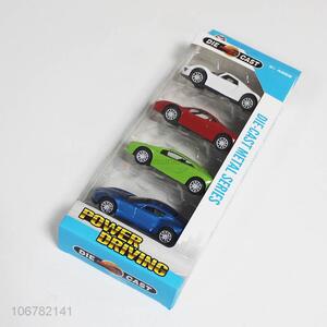 High quality 4pcs die-cast metal car toys for children