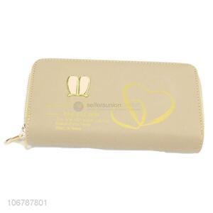 New Arrival Womens Purses Fashion Double Zipper Wallet