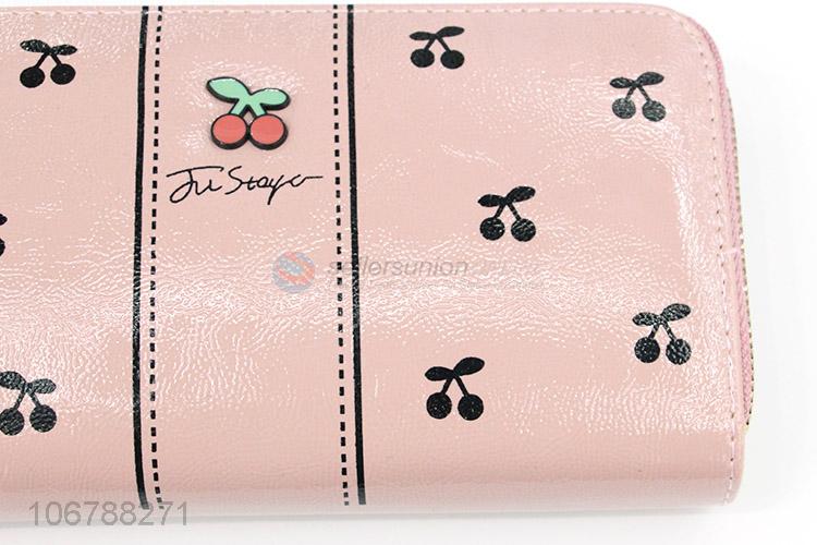 Fashion Pattern Long Wallet Tassel Zipper Purse For Women