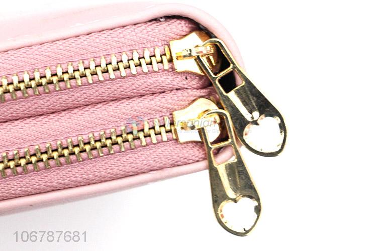 Cartoon Rabbit Pattern Double Zipper Wallets For Women