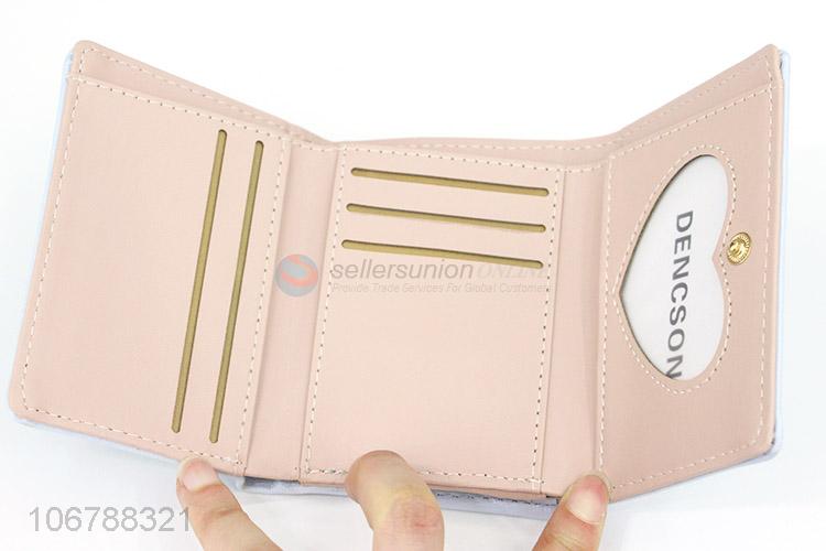 Hot Selling PU Leather Foldable Wallet For Women