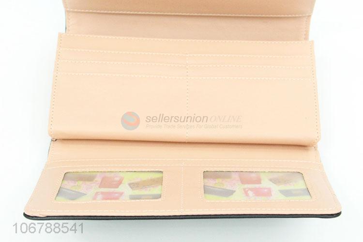 Wholesale Portable Leather Purse Fashion Foldable Wallet