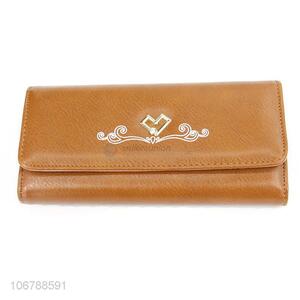 Popular PU Leather Long Wallet For Women