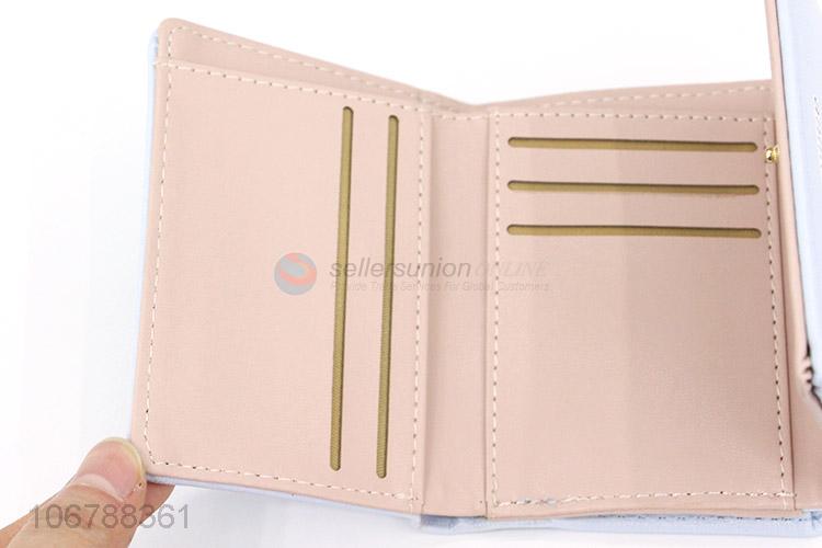 Wholesale PU Leather Foldable Cluth Purses For Women