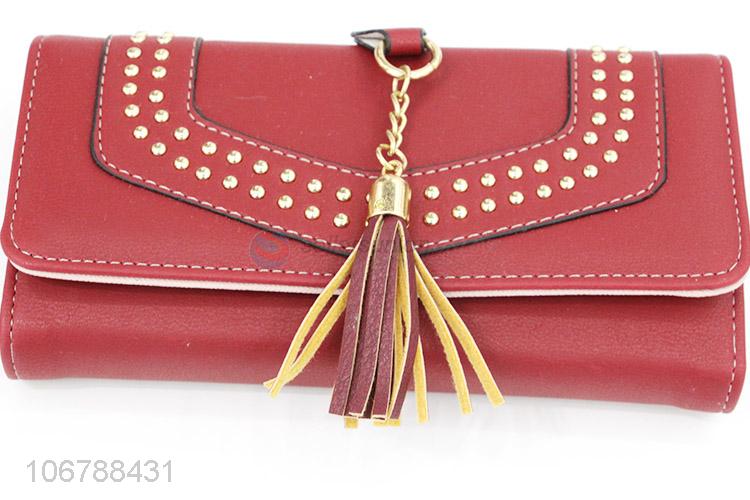 New Style Foldable Coin Purse With Tassel Pendant